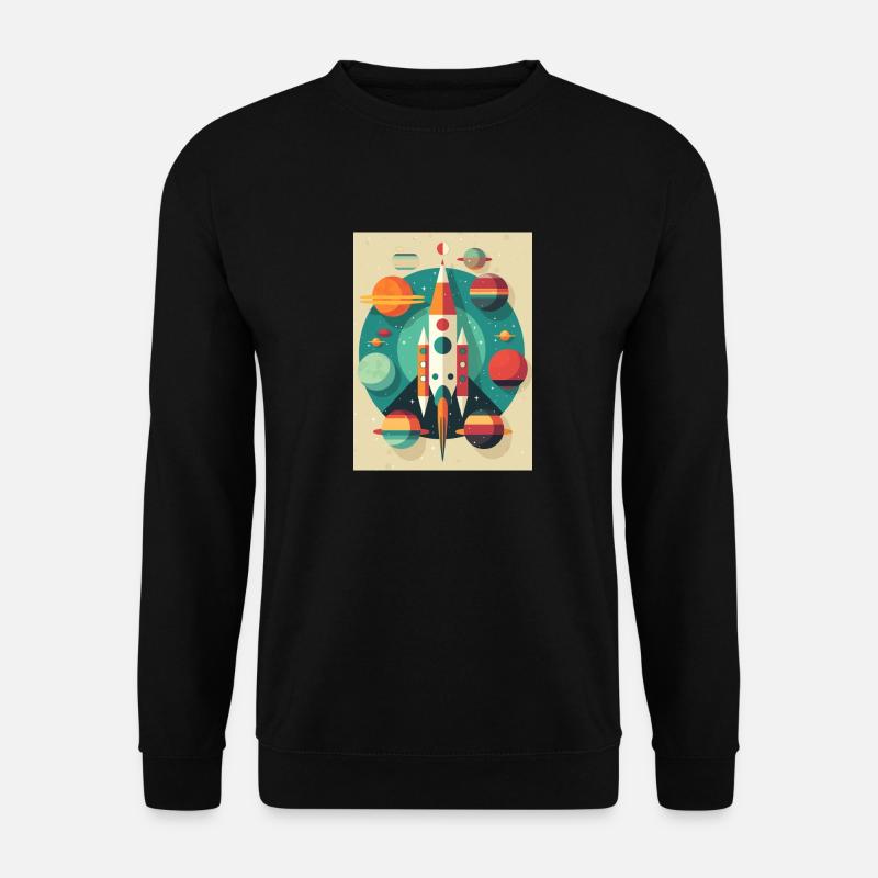 Rocket Launch Raketenstart - Unisex Sweatshirt - black