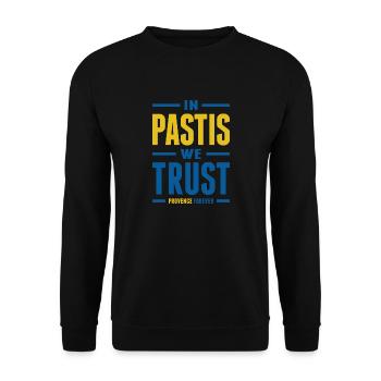 In Pastis we trust - Sweat-shirt Unisexe - noir - Devant - Alina (178cm) & Michal (187cm)