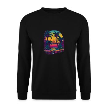 Vintage Hyper Car Super Car Car Lovers - Sweat-shirt Unisexe - noir - Devant - Alina (178cm) & Michal (187cm)