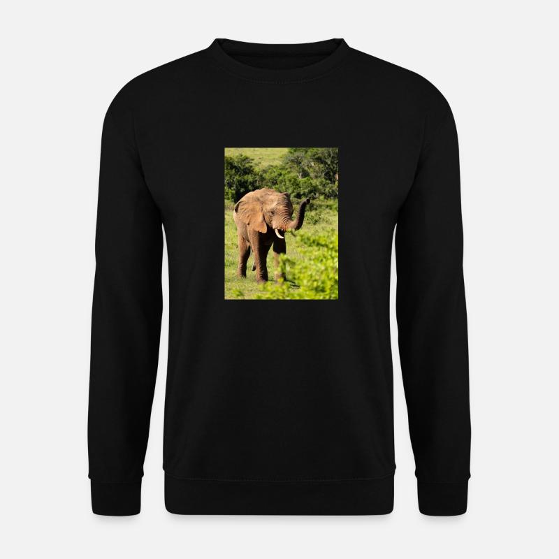 Elephant - Unisex Sweatshirt - black