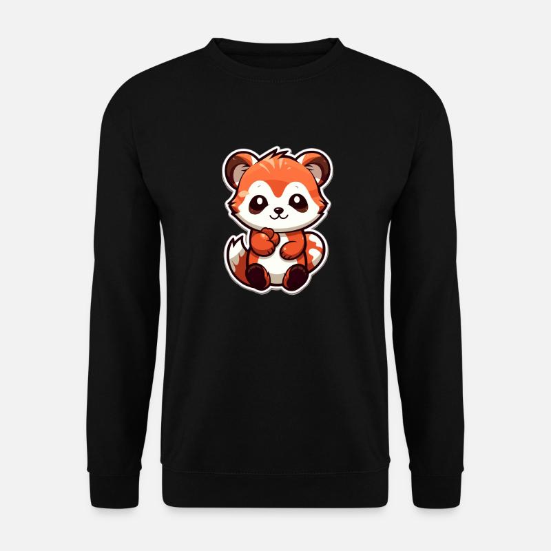Roter Panda - Unisex Pullover - Schwarz