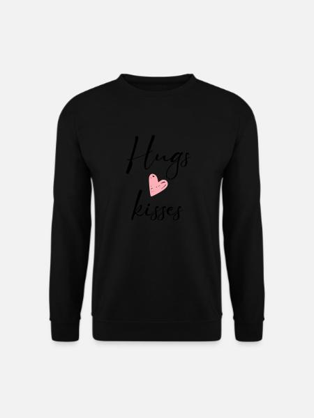 hugs & kisses - Unisex Sweatshirt - black