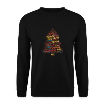 Idée cadeau de Noël - Sweat-shirt Unisexe - noir - Devant - Alina (178cm) & Michal (187cm)