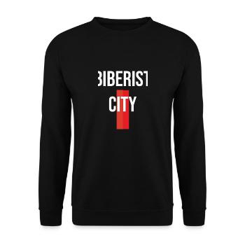 Biberist City - Unisex Sweatshirt - black - Front - Alina (178cm) & Michal (187cm)