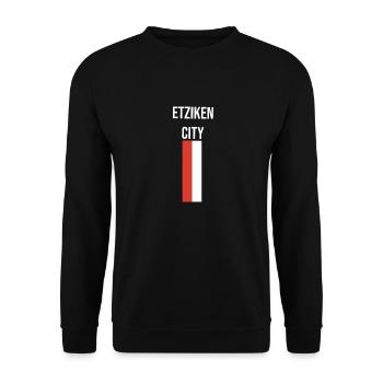 Etziken City - Unisex Sweatshirt - black - Front - Alina (178cm) & Michal (187cm)