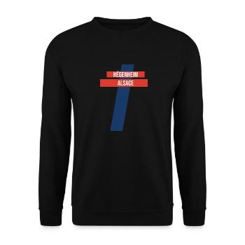 Hégenheim Alsace Hégenheim Souvenir - Unisex Sweatshirt - black - Front - Alina (178cm) & Michal (187cm)