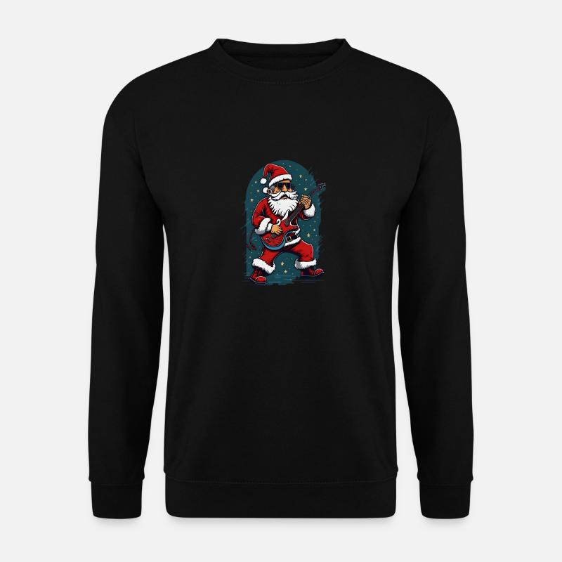 Weihnachtsmann Rock Star - Unisex Pullover - Schwarz
