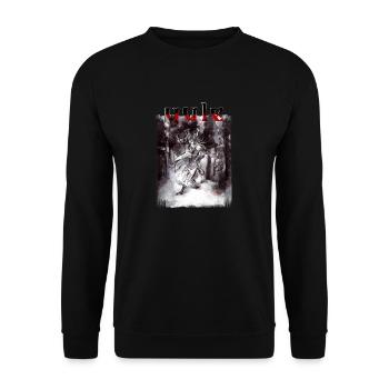 Der Weihnachtsmann ist tot: Heidnisches MotivJuli - Unisex Pullover - Schwarz - Vorne - Alina (178cm) & Michal (187cm)