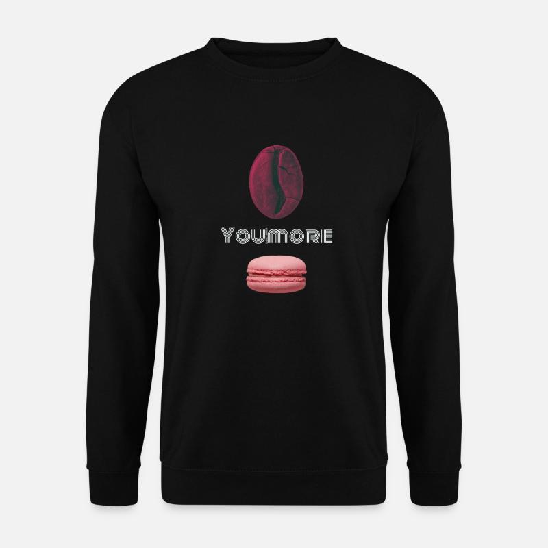 Coffee & Macaron - Unisex Pullover - Schwarz