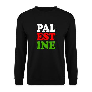 Palestine - Unisex Sweatshirt - black - Front - Alina (178cm) & Michal (187cm)