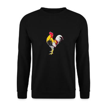 Hahn - Unisex Sweatshirt - black - Front - Alina (178cm) & Michal (187cm)