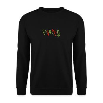 Souvenir d’affranchissement vert et rouge - Sweat-shirt Unisexe - noir - Devant - Alina (178cm) & Michal (187cm)