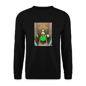 Nein. Nicht heute! - Unisex Pullover - Schwarz - Vorne - Alina (178cm) & Michal (187cm)