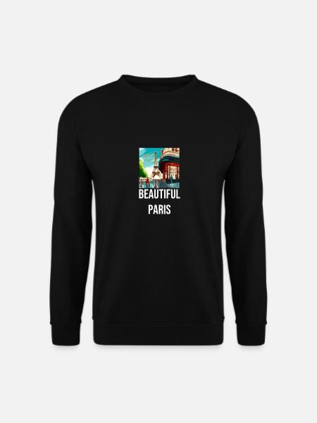 Beautiful Paris - das wunderschöne Paris - Unisex Pullover - Schwarz