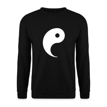 Yin Yang Paar Paare Partnerlook Kostüm Karneval - Unisex Pullover - Schwarz - Vorne - Alina (178cm) & Michal (187cm)
