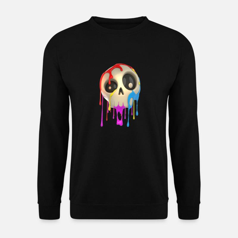 Totenkopf Bunt - Unisex Pullover - Schwarz