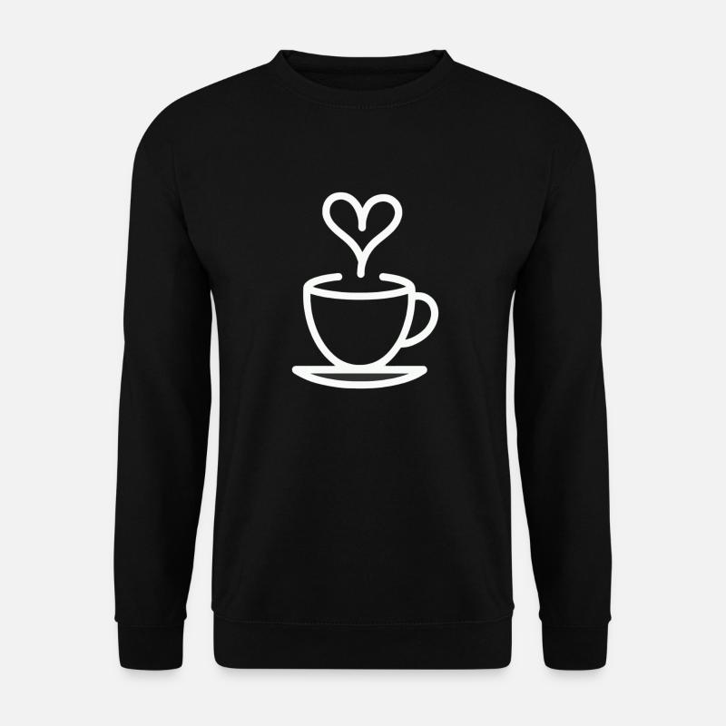 Kaffetasse, Teetasse, Baristaliebe - Unisex Pullover - Schwarz