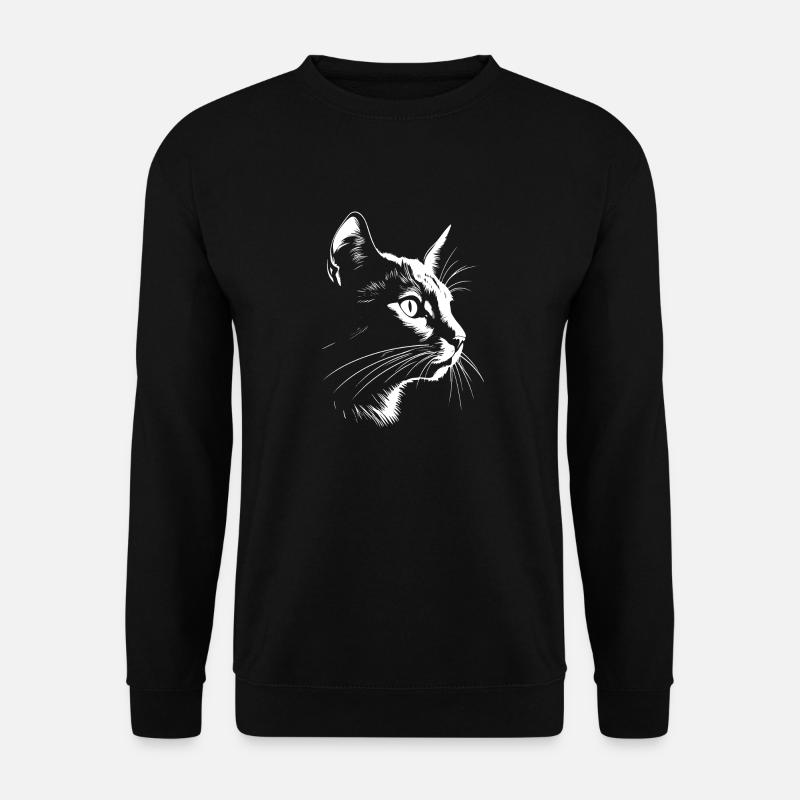 Chat, Motif De Chat - Sweat-shirt Unisexe - noir
