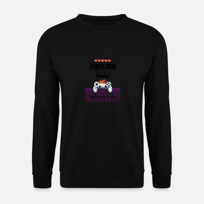 Beste Mama Gamer Mom Muttertag Geschenk - Unisex Pullover - Schwarz