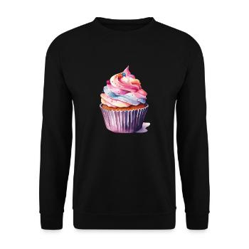 Petit gâteau 2 - Sweat-shirt Unisexe - noir - Devant - Alina (178cm) & Michal (187cm)