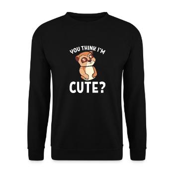 Suricate - Sweat-shirt Unisexe - noir - Devant - Alina (178cm) & Michal (187cm)