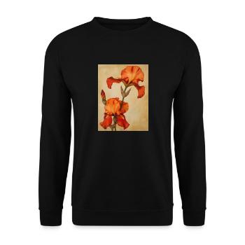Poster Canvas Sng Iris 36 - Unisex Sweatshirt - black - Front - Alina (178cm) & Michal (187cm)