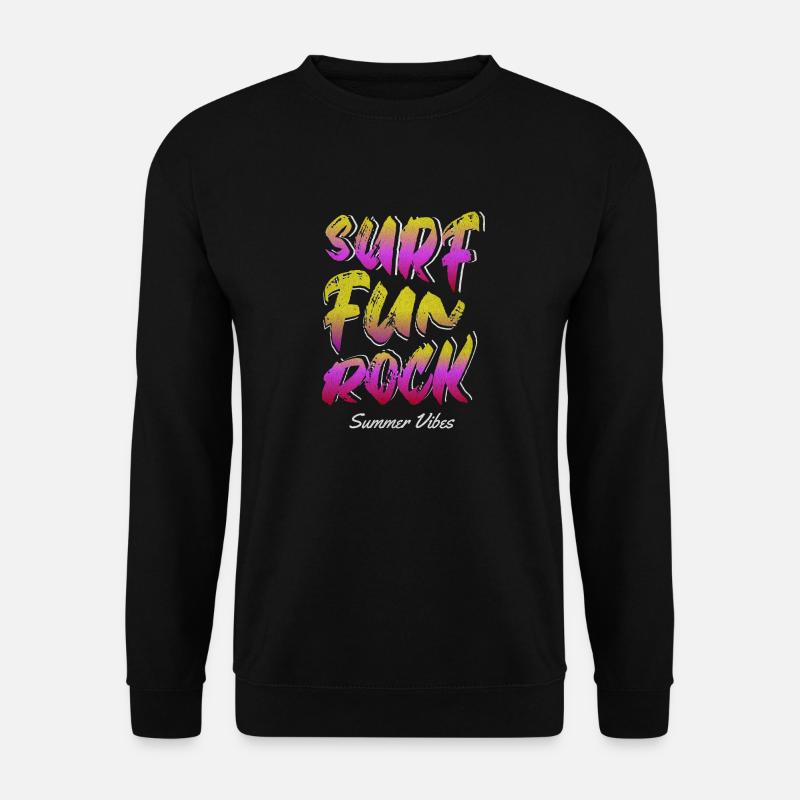 Surf Fun Rock - Unisex Sweatshirt - black