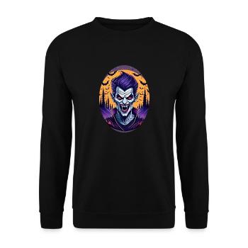 Gruseliges Fête d’Halloween Kostüm Vampir - Sweat-shirt Unisexe - noir - Devant - Alina (178cm) & Michal (187cm)