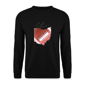 Ohio (United States) | real football | Map Script - Unisex Sweatshirt - black - Front - Alina (178cm) & Michal (187cm)