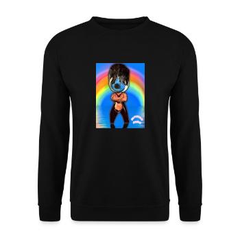 Somehow Pride - Unisex Pullover - Schwarz - Vorne - Alina (178cm) & Michal (187cm)
