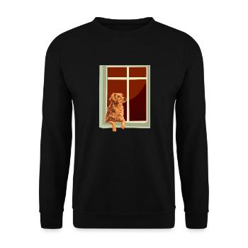 Bunny Viazoo - Unisex Sweatshirt - black - Front - Alina (178cm) & Michal (187cm)