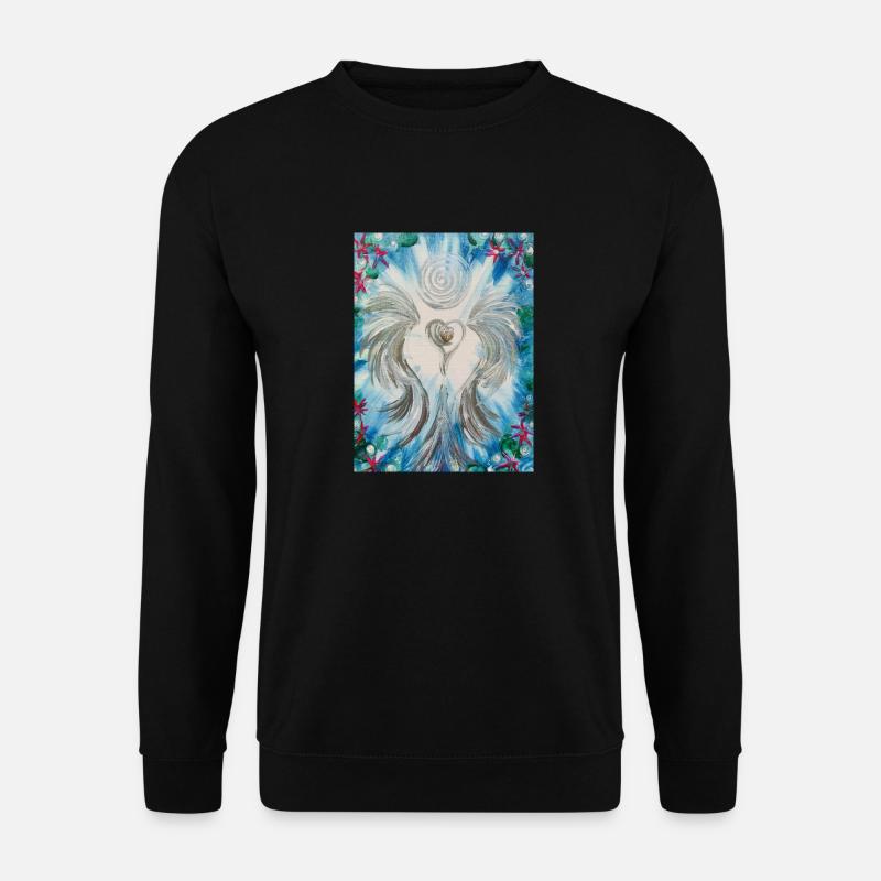 Herzengel Bewußtheit - Unisex Pullover - Schwarz