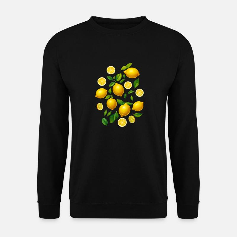 Zitronen - Unisex Pullover - Schwarz