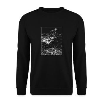 Message dans une bouteille - Sweat-shirt Unisexe - noir - Devant - Alina (178cm) & Michal (187cm)