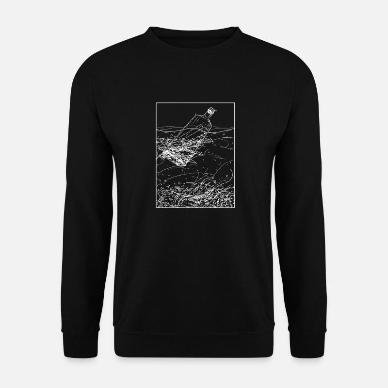 Flaschenpost - Unisex Pullover - Schwarz