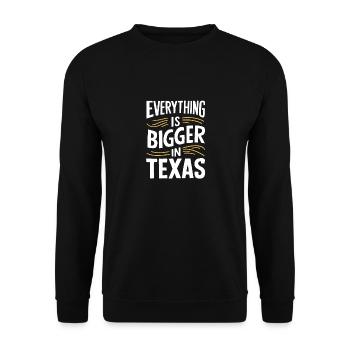 Texas State Texans Texas - Unisex Sweatshirt - black - Front - Alina (178cm) & Michal (187cm)
