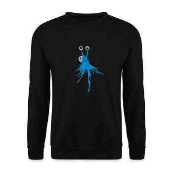 MonstRumms Peace No.1 - Unisex Sweatshirt - black - Front - Alina (178cm) & Michal (187cm)