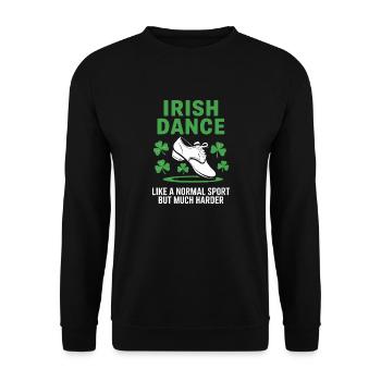 L’art de la danse irlandaise - Sweat-shirt Unisexe - noir - Devant - Alina (178cm) & Michal (187cm)