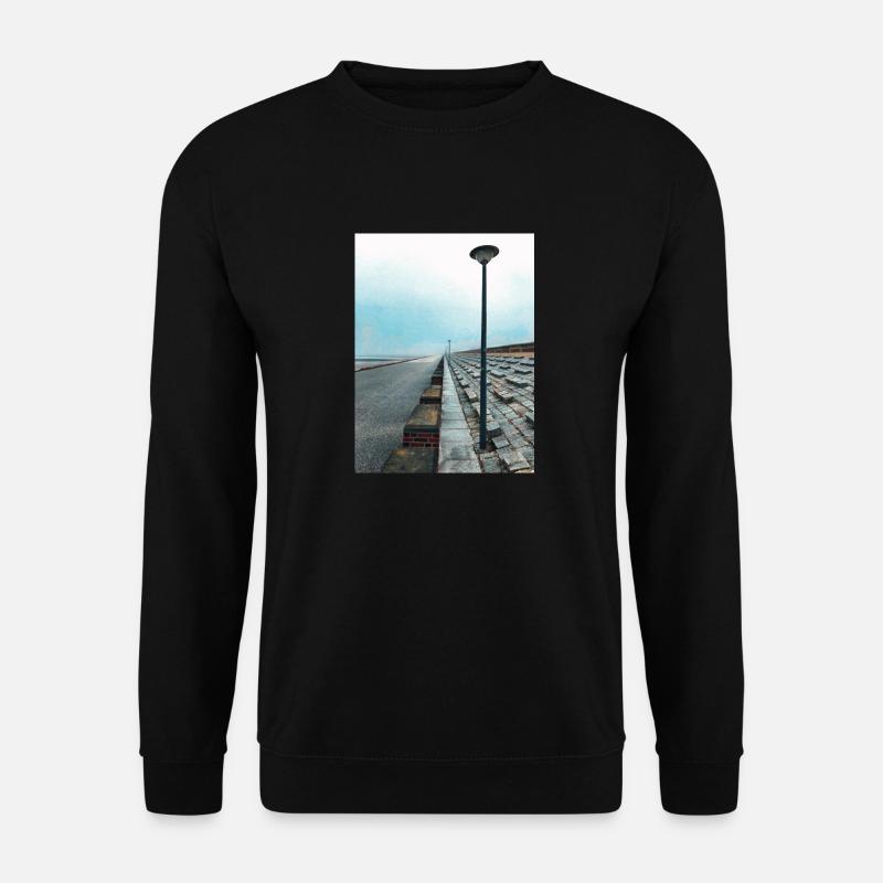 Baltrum Strandpromenade - Unisex Pullover - Schwarz