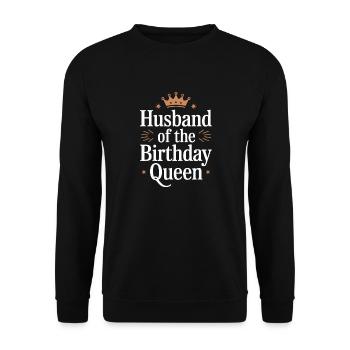 Ehemann Ehegatte Familie Hochzeit - Unisex Pullover - Schwarz - Vorne - Alina (178cm) & Michal (187cm)