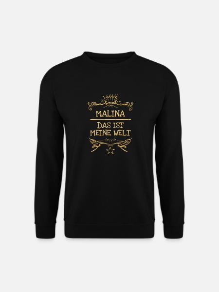 Maiden's name Malina - Unisex Sweatshirt - black