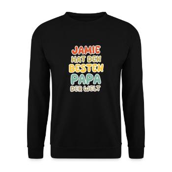 Jamie as a baby - Unisex Sweatshirt - black - Front - Alina (178cm) & Michal (187cm)