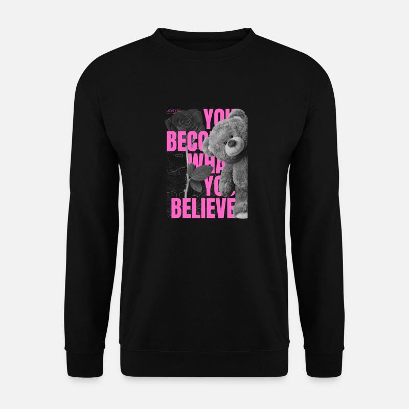 Moderne Retro Streetwear Typografie - Unisex Pullover - Schwarz