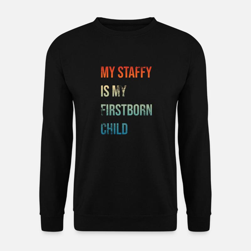 Staffy Firstborn - Unisex Sweatshirt - black