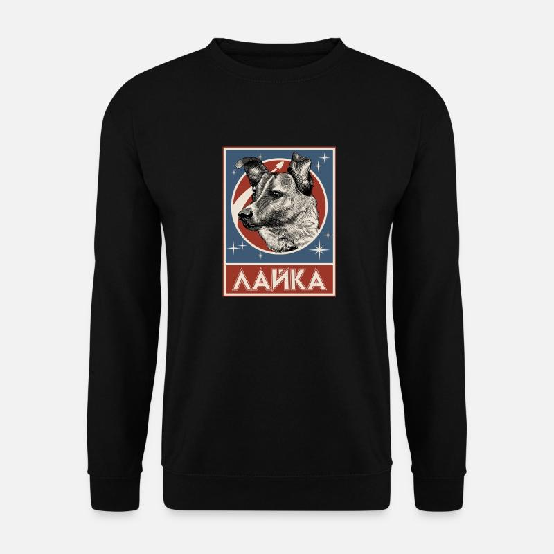Chien de l’espace soviétique Laika - Sweat-shirt Unisexe - noir