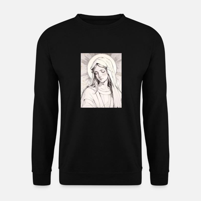 Jungfrau Mutter, Ewige Gnade - Unisex Pullover - Schwarz