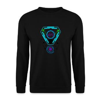 Techno Rave - Unisex Pullover - Schwarz - Vorne - Alina (178cm) & Michal (187cm)