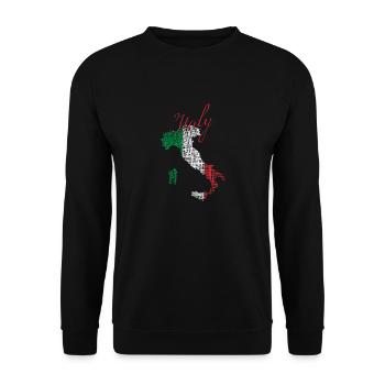 Italien - Unisex Pullover - Schwarz - Vorne - Alina (178cm) & Michal (187cm)