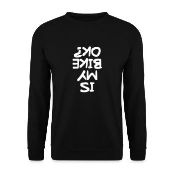 Is my bike ok? - Ist mein Motorrad OK? - Biker - Unisex Pullover - Schwarz - Vorne - Alina (178cm) & Michal (187cm)