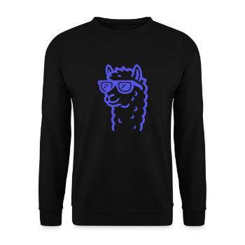 Lunettes de soleil Lama - Sweat-shirt Unisexe - noir - Devant - Alina (178cm) & Michal (187cm)